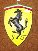 Heavy cast large Ferrari badge