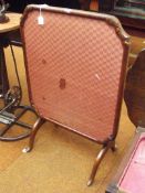 Tilt top table with brocade lining