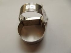 2 silver napkin rings