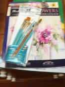 Artist paint set with brushes