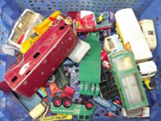 Collection of vintage Corgi and Matchbox cars and