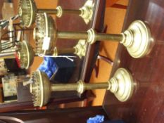 Pair of brass Church candlesticks