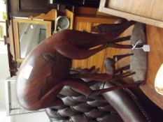 Large ethnic carved group figure