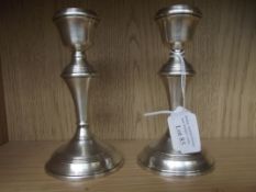 Pair of silver candle sticks