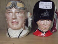 Royal Doulton 'The Guardsman' and 'The Airman' cha