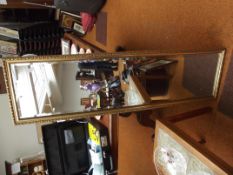 Bevelled hall mirror