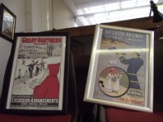 Great Northern Railway poster together with an Isl