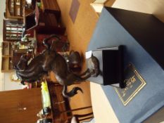 Cast bronze horse boxed