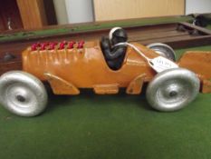 Cast iron racing car