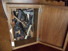 Carved box and contents