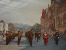 Framed limited edition print, City of Winchester