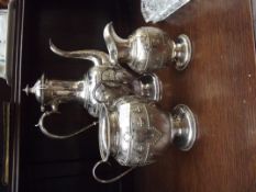 Silver plated Victorian coffee sevice