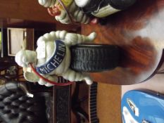 Michelin Man figure on a tyre