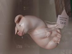 Royal Worcester pig group