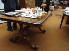 19th century mahogany library table