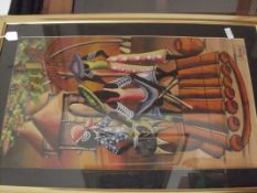 Signed African painting