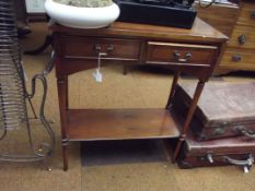 Yew wood hall table