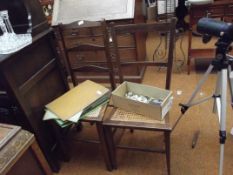 Two Edwardian bedroom chairs