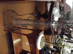 Metal CD rack in the form of a guitar