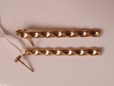 Pair of 9 carat gold earrings