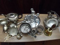 Large collection of plated ware