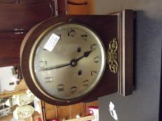 Oak cased mantel clock