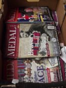 Box of military magazines