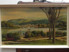 Signed oil on board, N. Johnson 1966