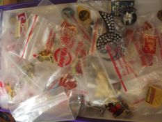 A large collection of badges