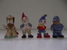Set of four Wade Whimsies, Noddy, Big Ears, P.C. P