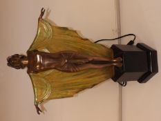 Contemporary Art Deco style table lamp.