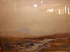 J.W. Mackensie river and bridge scene, signed. 25