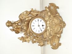 Gilt mantle clock