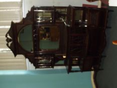 Large Victorian mahogany mirror back sideboard, th