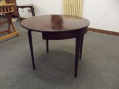 Victorian solid mahogany centre table, circular to