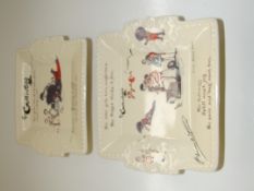 Pair of T & R Waterloo Potteries Golliwogg pedest