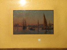 Watercolour by Umberto Ongania (1867-1942), Venice