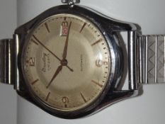Breitling Unidate automatic wristwatch 1950's mod