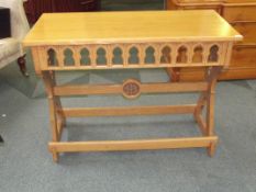 Ecclesiastical communion/alter table in light oak,