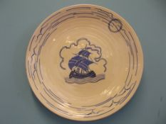 Large Crown Ducal wall charger by Charlotte Rhead