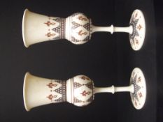 Pair of late 19th Century Anglo-Indian turned ivor