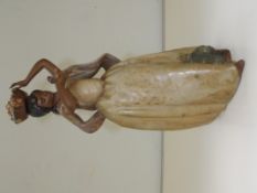 Lladro stoneware figure of a lady, modelled with b