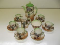 Royal Doulton Dickens series ware coffee set compr