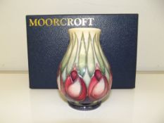 Moorcroft vase, baluster form in the April Tulips