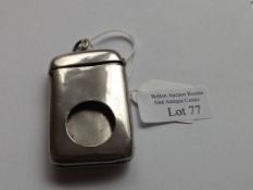 Vesta case with a silver coin