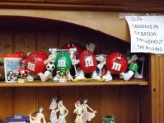 Large collection of M&M figures