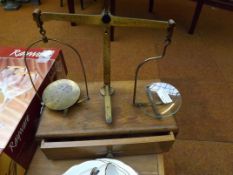 Set of balance scales