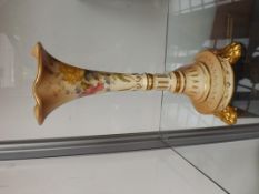 Royal Worcester blush ivory flower vase