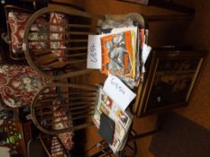Pair of stick back chairs