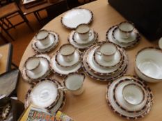 An Edwardian Sutherland china tea set